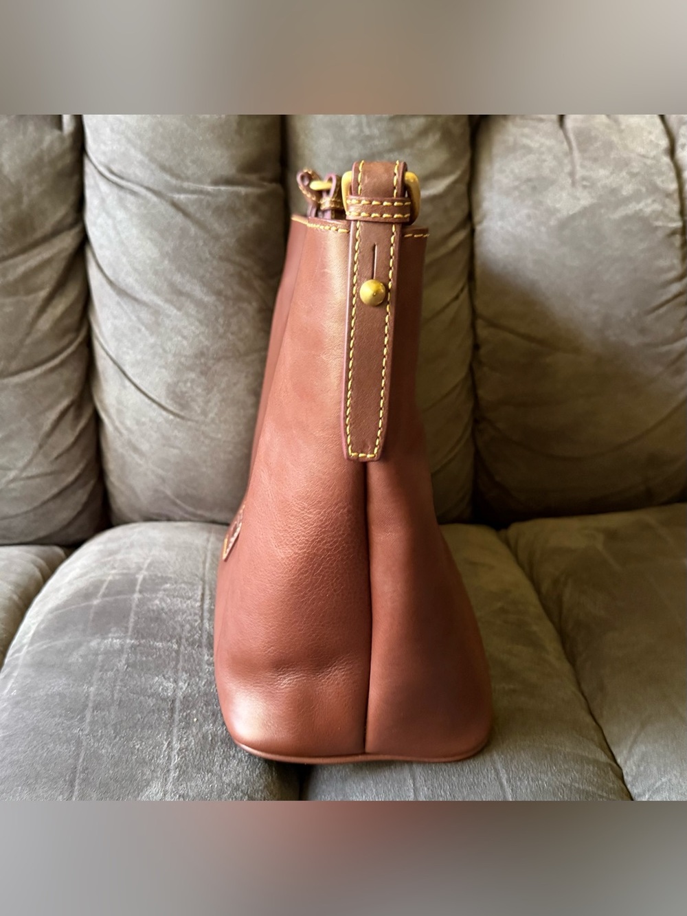 Dooney & Bourke Florentine Large Sac Shoulder Bag in Chestnut 🌰 - Picture 6 of 15